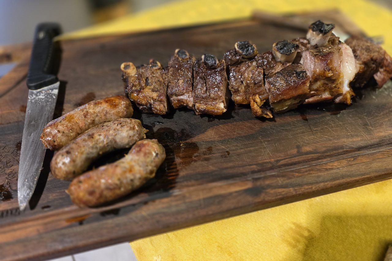Asado (Argentine Wood-Fired Short Ribs and Chorizo)