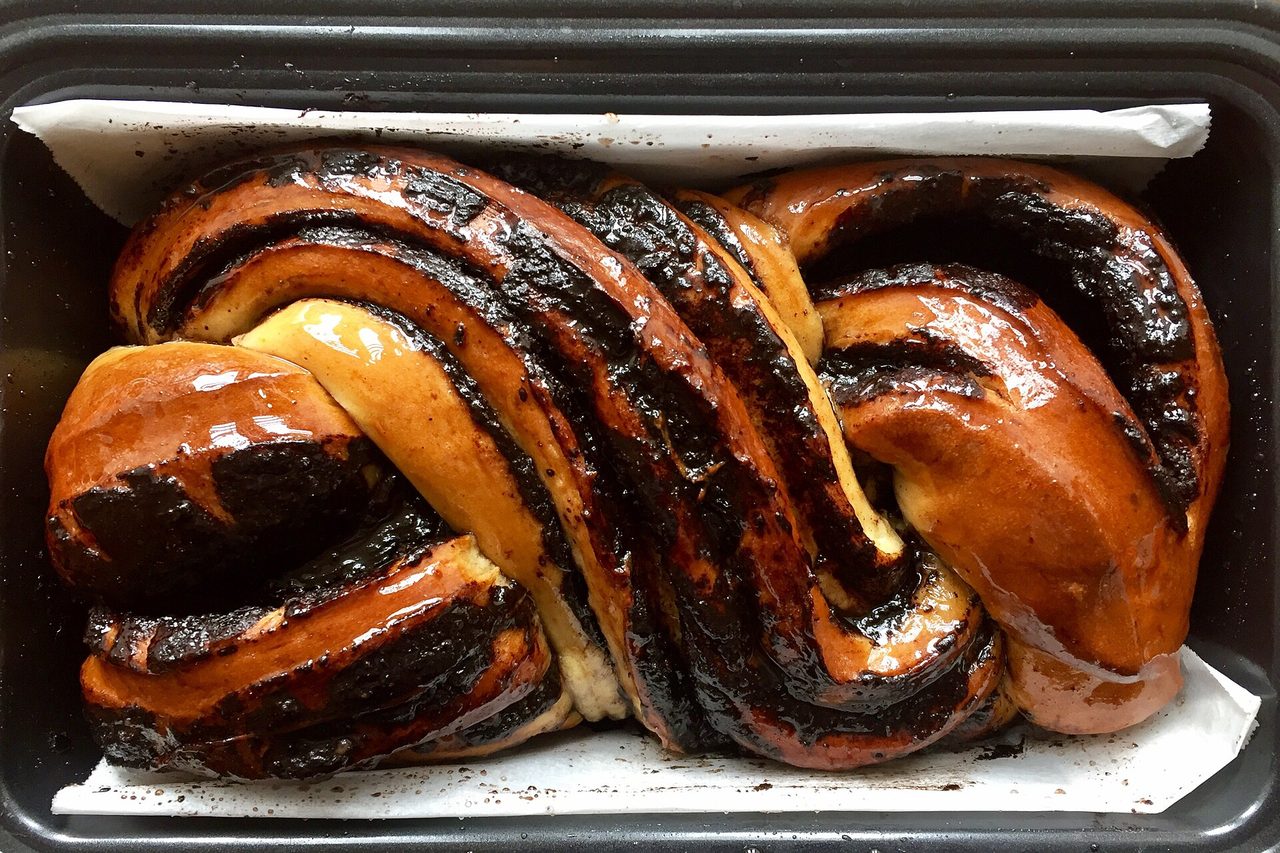 Babka (Twisted Chocolate Yeast Bread)