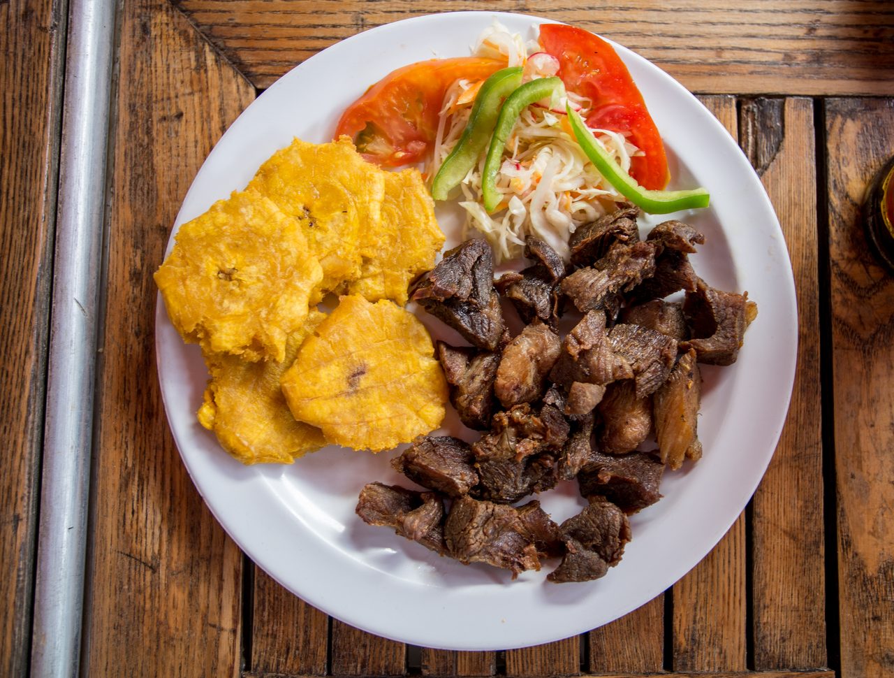 Griot (Braised-then-Fried Pork with Pikliz)