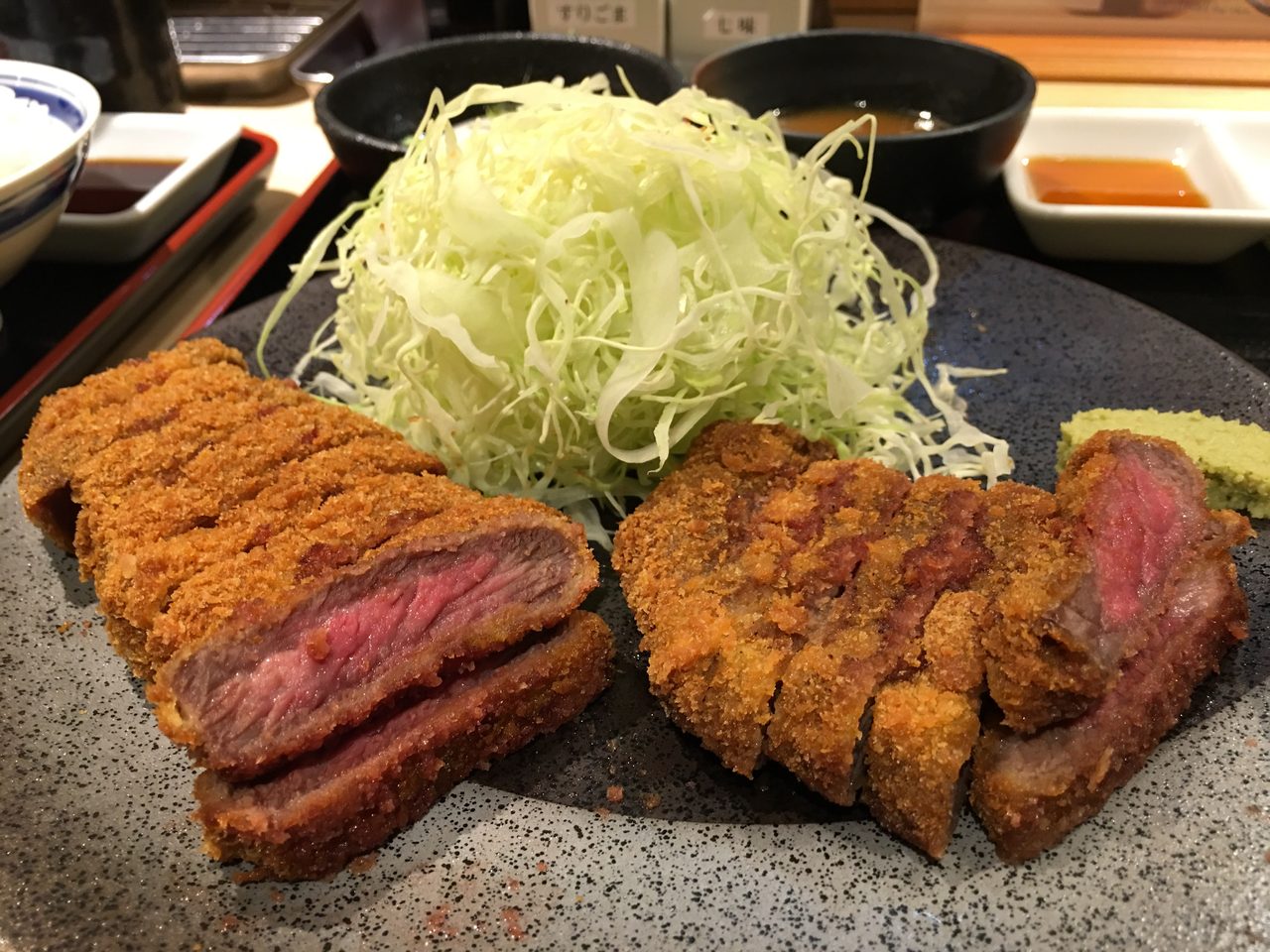 Gyukatsu (Breaded Beef Cutlet, Rare Inside)