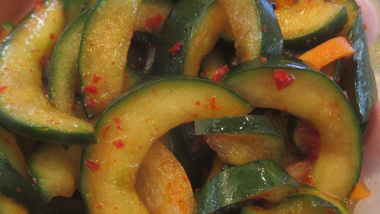 Oi Muchim (Korean Spicy Cucumber Salad)