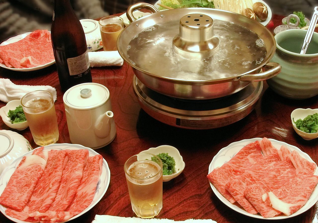 Shabu-shabu (Beef Swished in Kelp Broth)